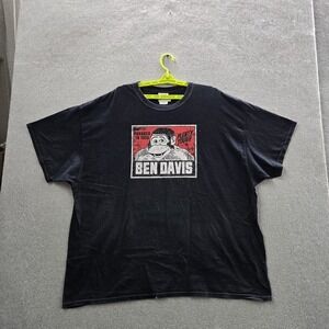 Ben Davis Men Shirt 3XL Black‎ Graphic Short Sleeve Work